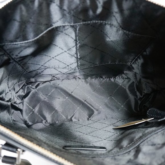 Michael Kors Charlotte Tote Shoulder Bag MK Black - Picture 6 of 12